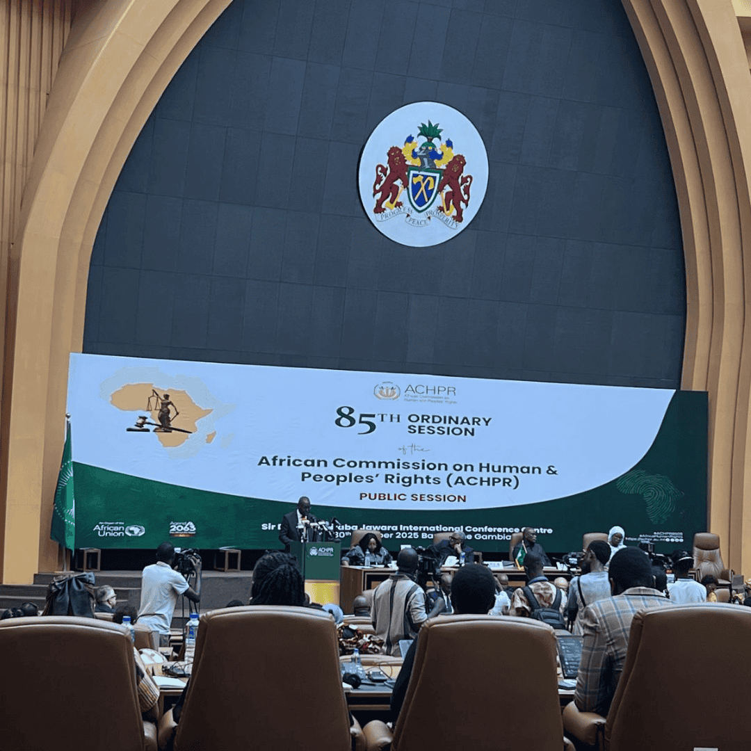 جانب من فعاليات اليوم الأول للدورة 85 للجنة الإفريقية لحقوق الإنسان والشعوب في بانجول.
